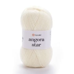 YARNART ANGORA STAR - EL ÖRGÜ İPİ KIRIK BEYAZ - 502