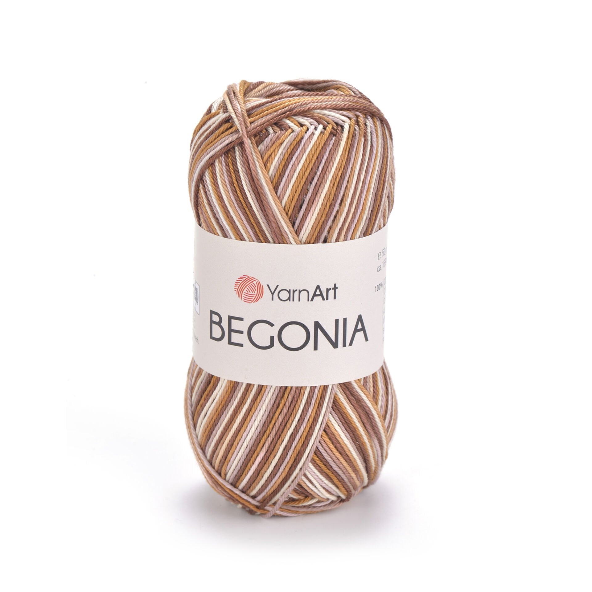 YARNART BEGONIA MELANGE - EBRULİ, MERSERİZE EL ÖRGÜ İPİ EBRULİ - 506