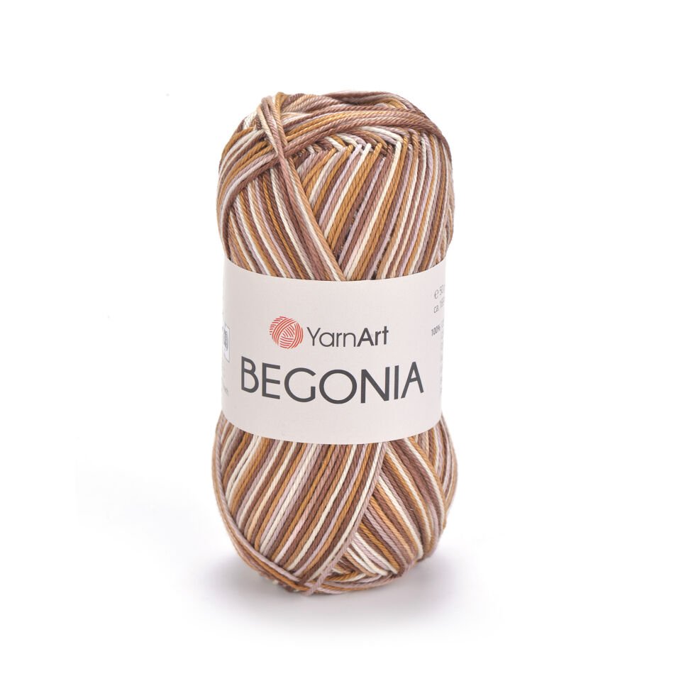 YARNART BEGONIA MELANGE - EBRULİ, MERSERİZE EL ÖRGÜ İPİ EBRULİ - 506