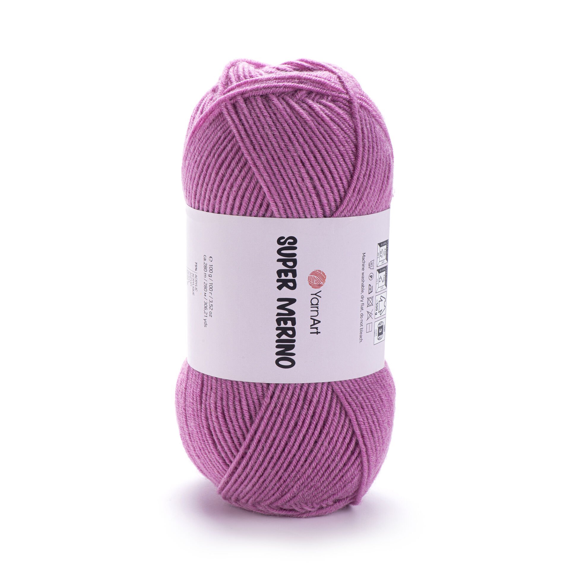 YARNART SUPER MERINO - EL ÖRGÜ İPİ PEMBE - 1249