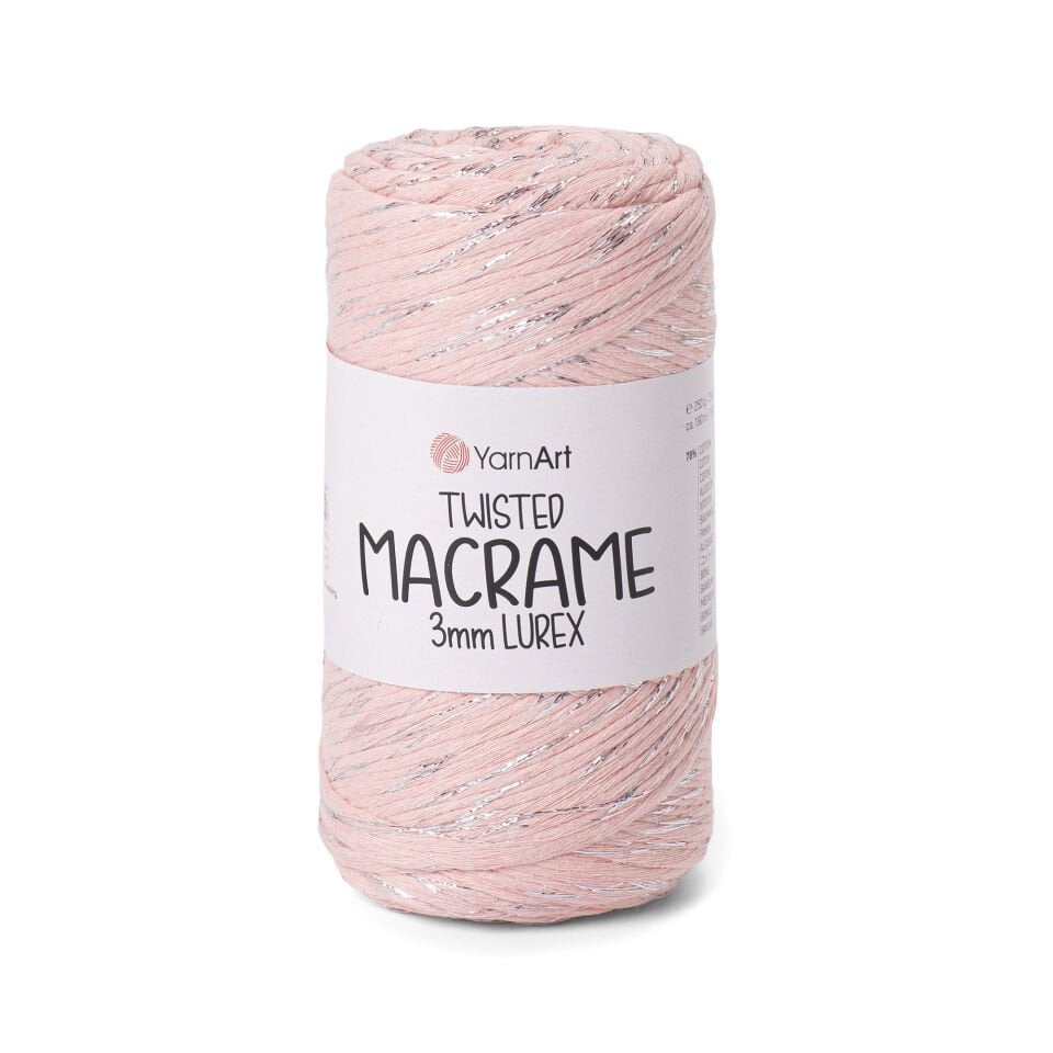 YARNART TWISTED MACRAME 3 MM LUREX - MAKROME EL ÖRGÜ İPİ YAVRUAĞZI - 767