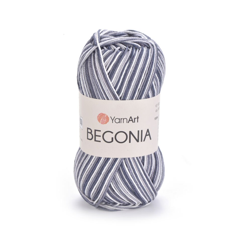 YARNART BEGONIA MELANGE - EBRULİ, MERSERİZE EL ÖRGÜ İPİ EBRULİ - 509