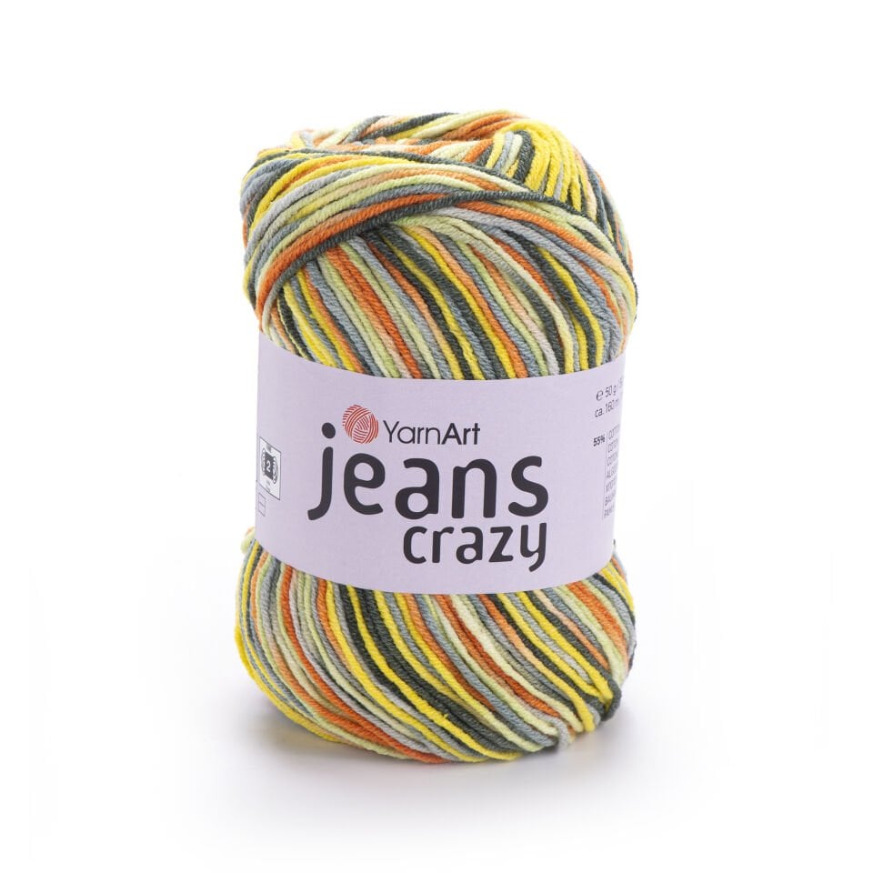 YARNART JEANS CRAZY - EBRULİ EL ÖRGÜ İPİ EBRULİ - 7201