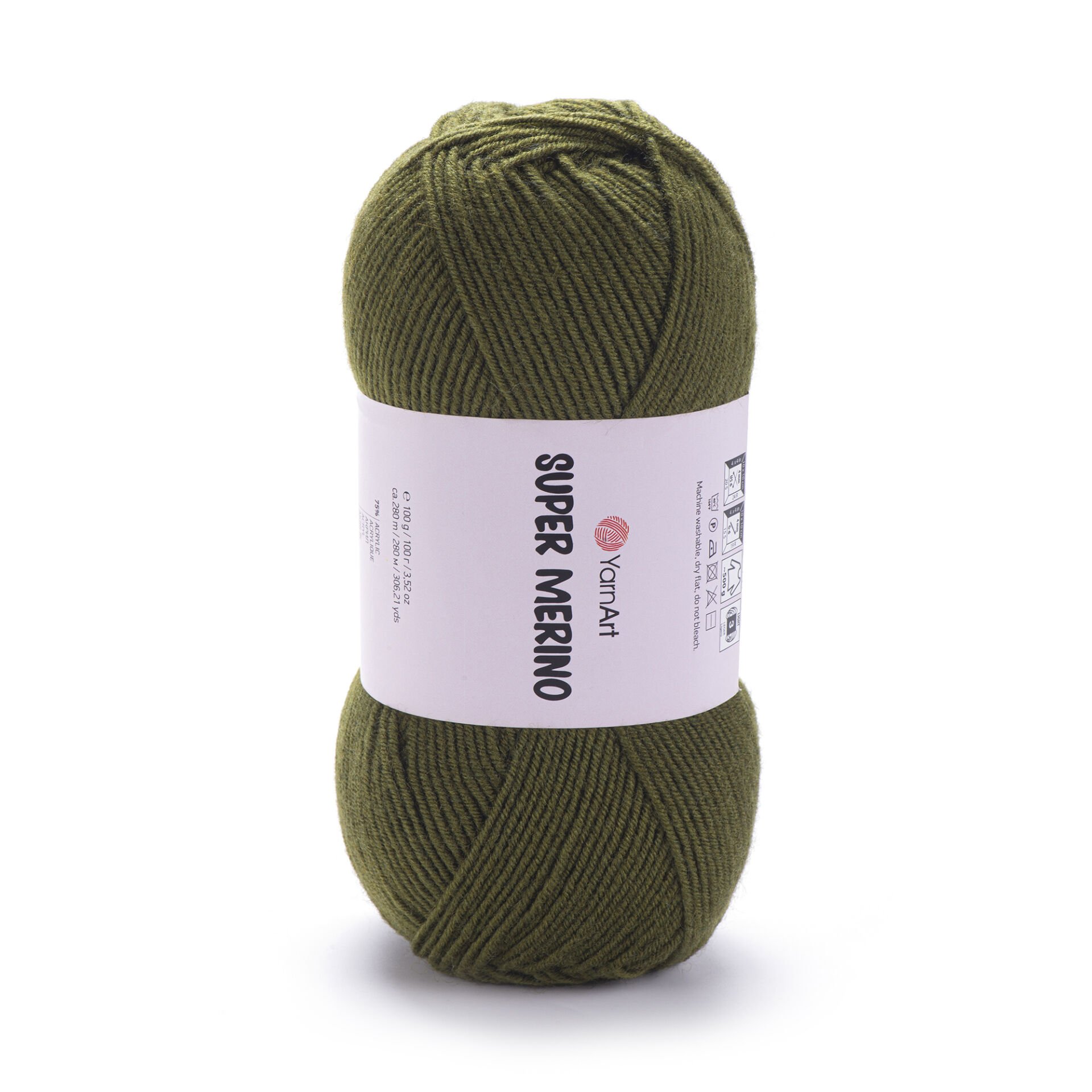 YARNART SUPER MERINO - EL ÖRGÜ İPİ ZEYTİN YEŞİLİ - 263