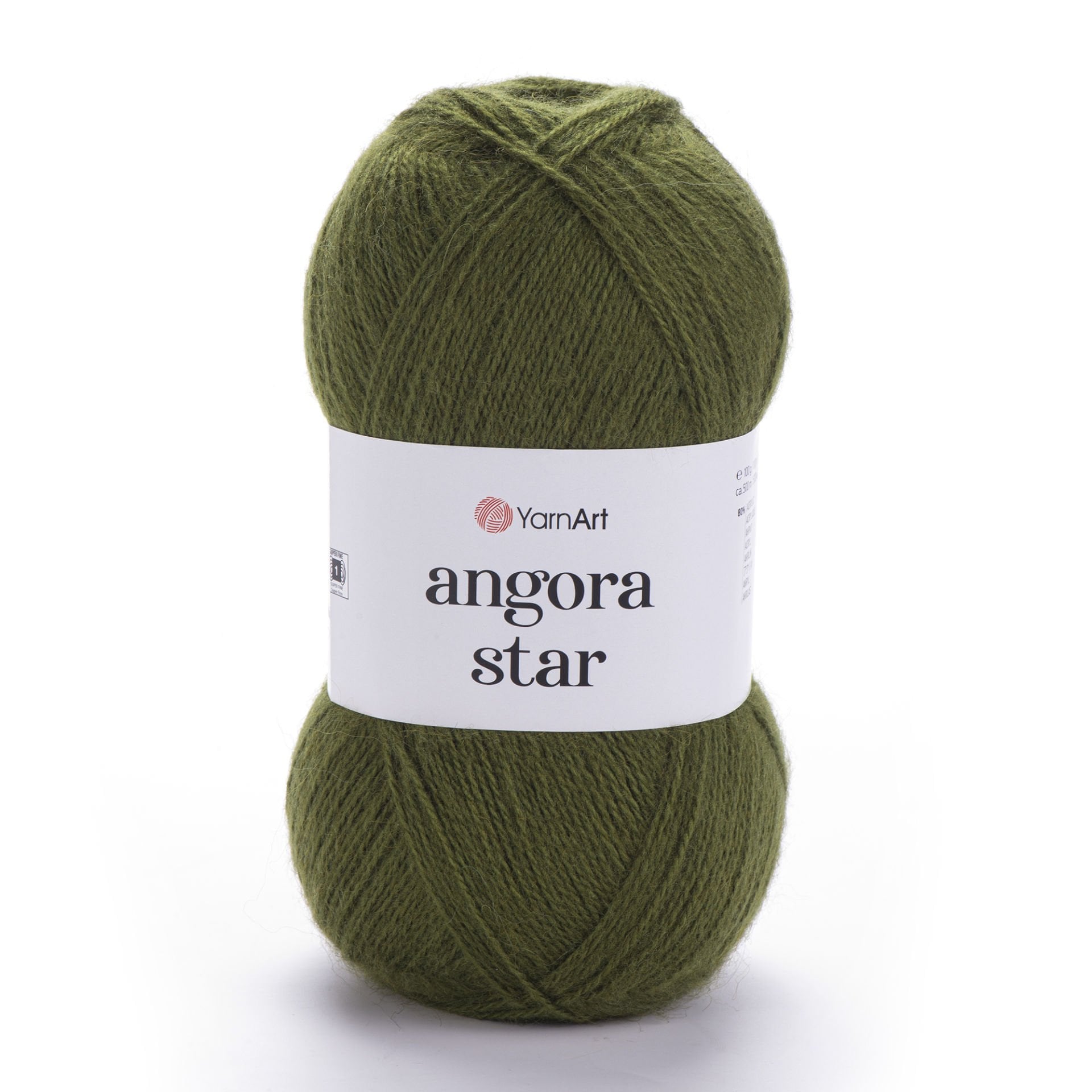 YARNART ANGORA STAR - EL ÖRGÜ İPİ ZEYTİN YEŞİLİ - 530