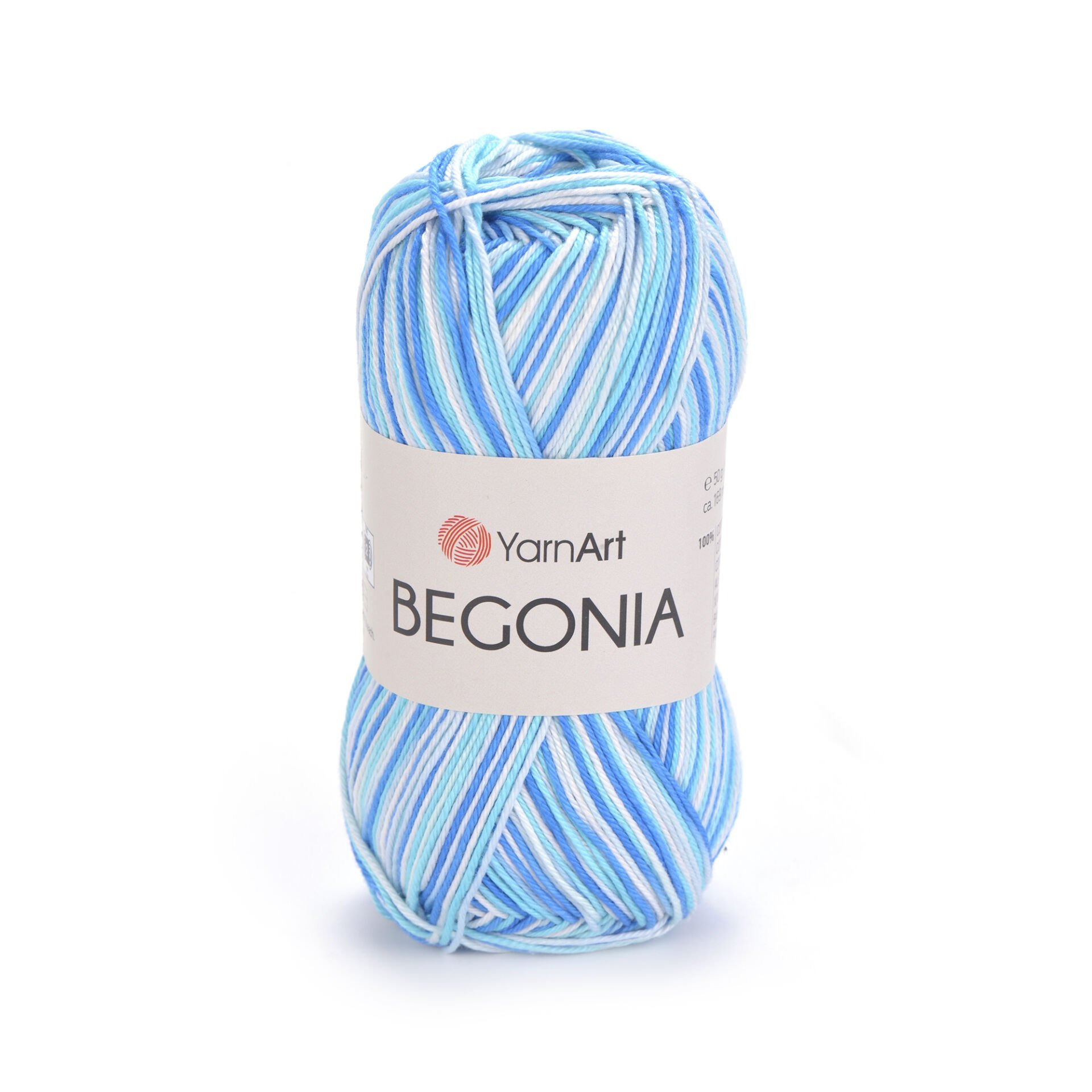 YARNART BEGONIA MELANGE - EBRULİ, MERSERİZE EL ÖRGÜ İPİ EBRULİ - 510