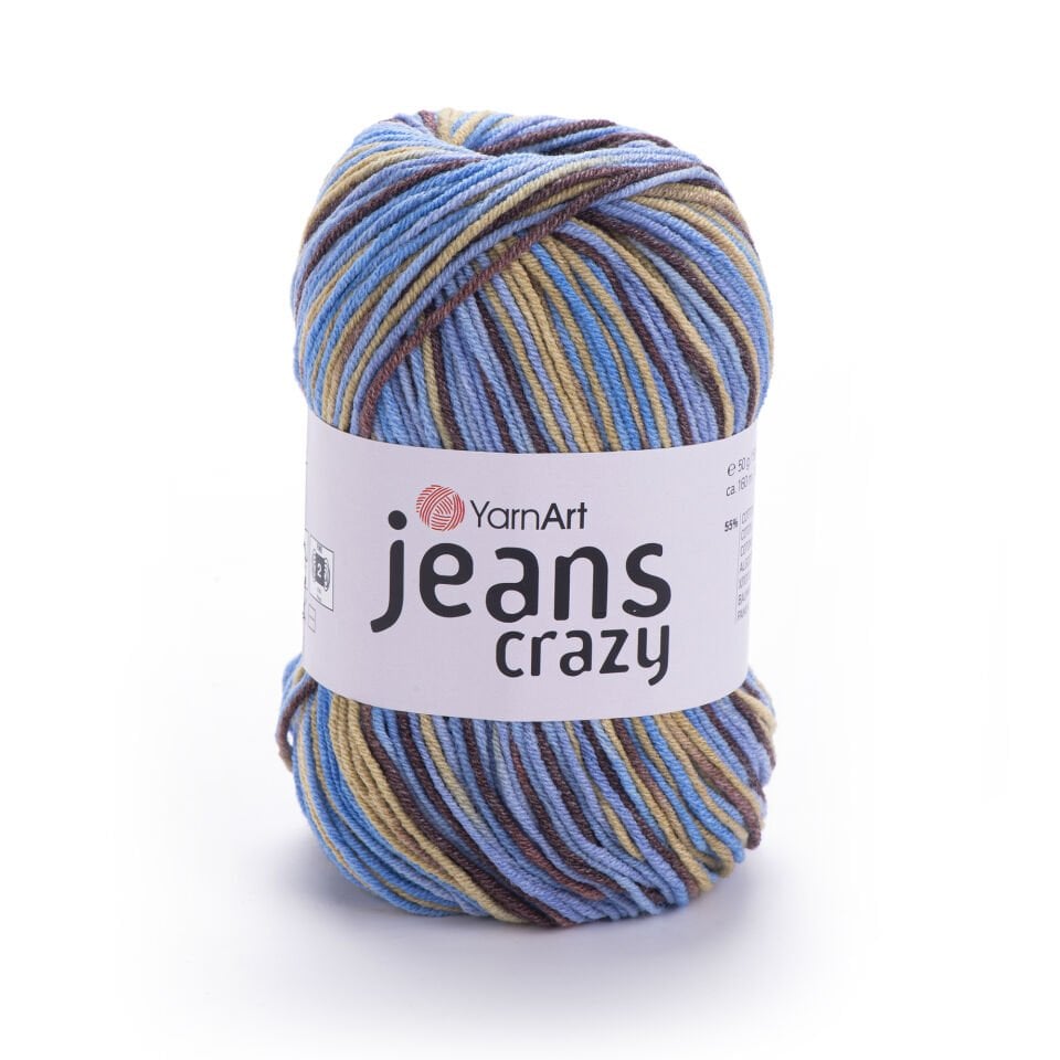 YARNART JEANS CRAZY - EBRULİ EL ÖRGÜ İPİ EBRULİ - 7202