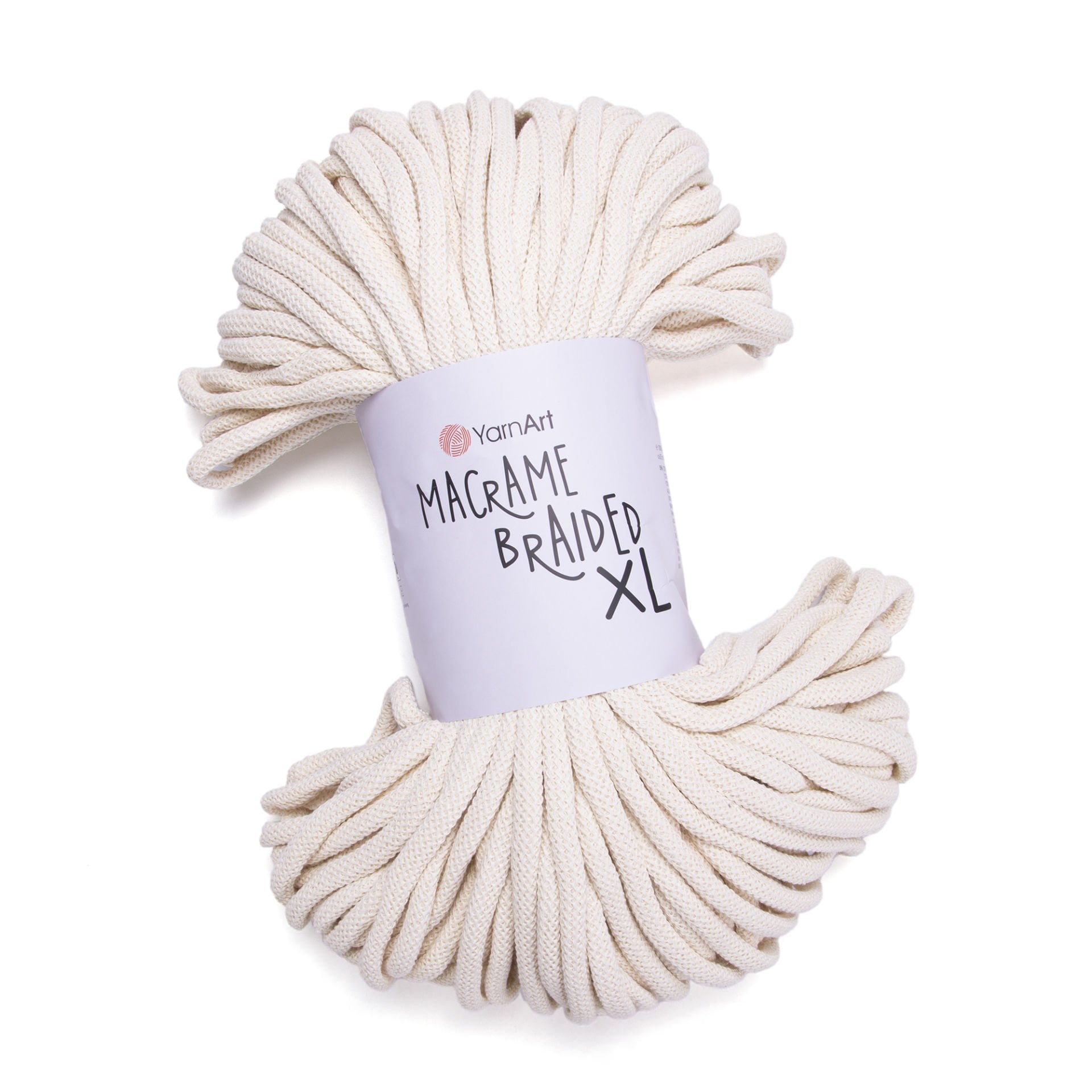 YARNART MACRAME BRAIDED XL - MAKROME İPİ KREM - 752