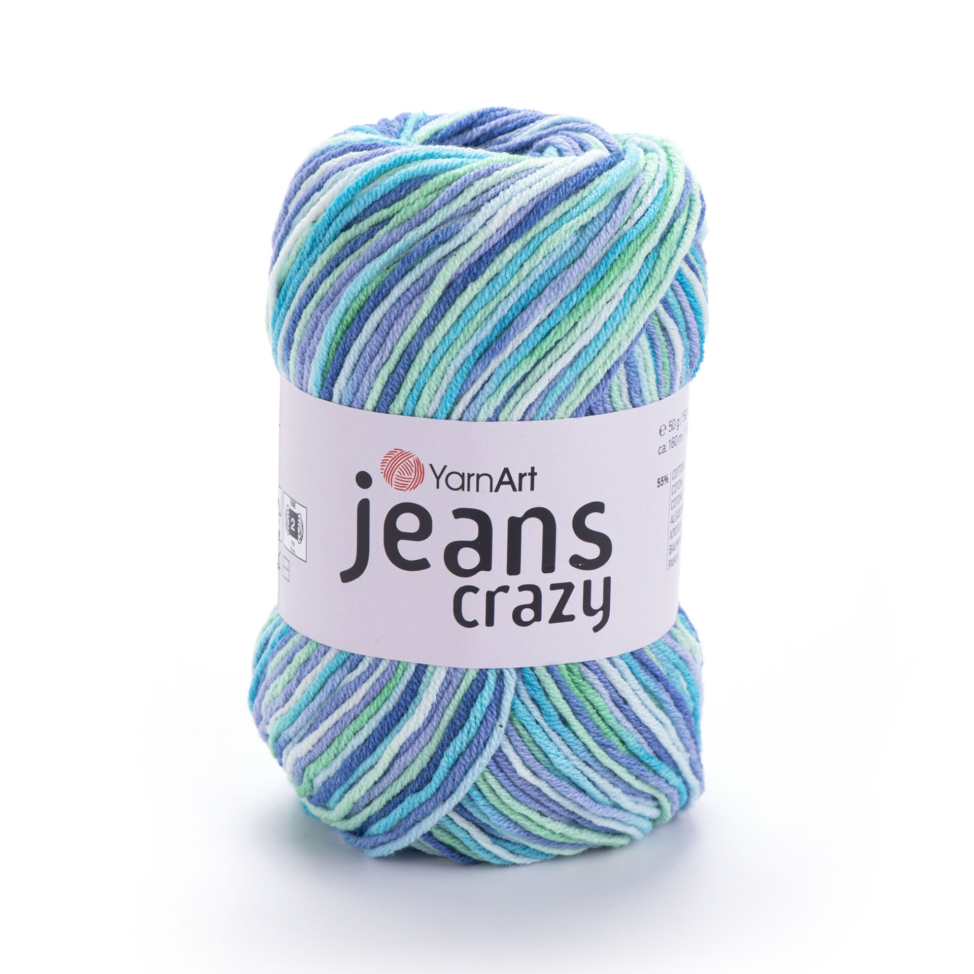 YARNART JEANS CRAZY - EBRULİ EL ÖRGÜ İPİ EBRULİ - 7204 YARNART
