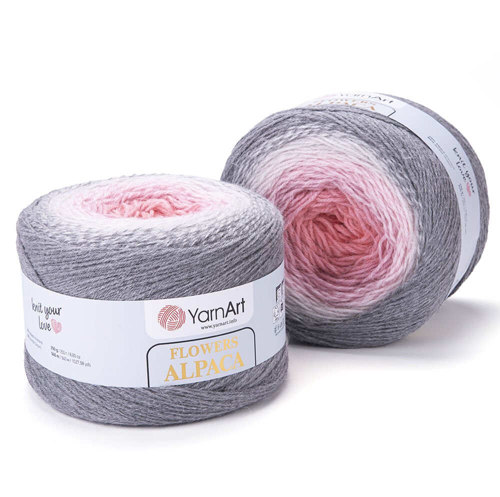 YARNART FLOWERS ALPACA - EBRULİ EL ÖRGÜ İPİ EBRULİ - 406