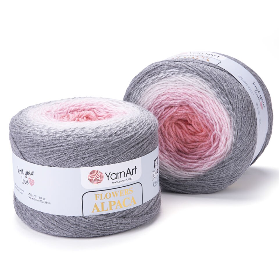 YARNART FLOWERS ALPACA - EBRULİ EL ÖRGÜ İPİ EBRULİ - 406