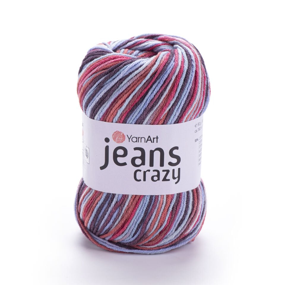 YARNART JEANS CRAZY - EBRULİ EL ÖRGÜ İPİ EBRULİ - 7208