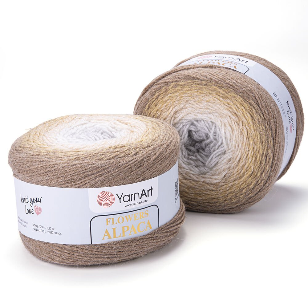 YARNART FLOWERS ALPACA - EBRULİ EL ÖRGÜ İPİ EBRULİ - 407