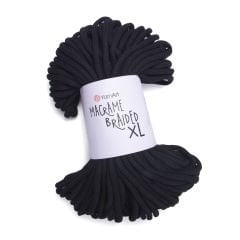 YARNART MACRAME BRAIDED XL - MAKROME İPİ SİYAH - 750