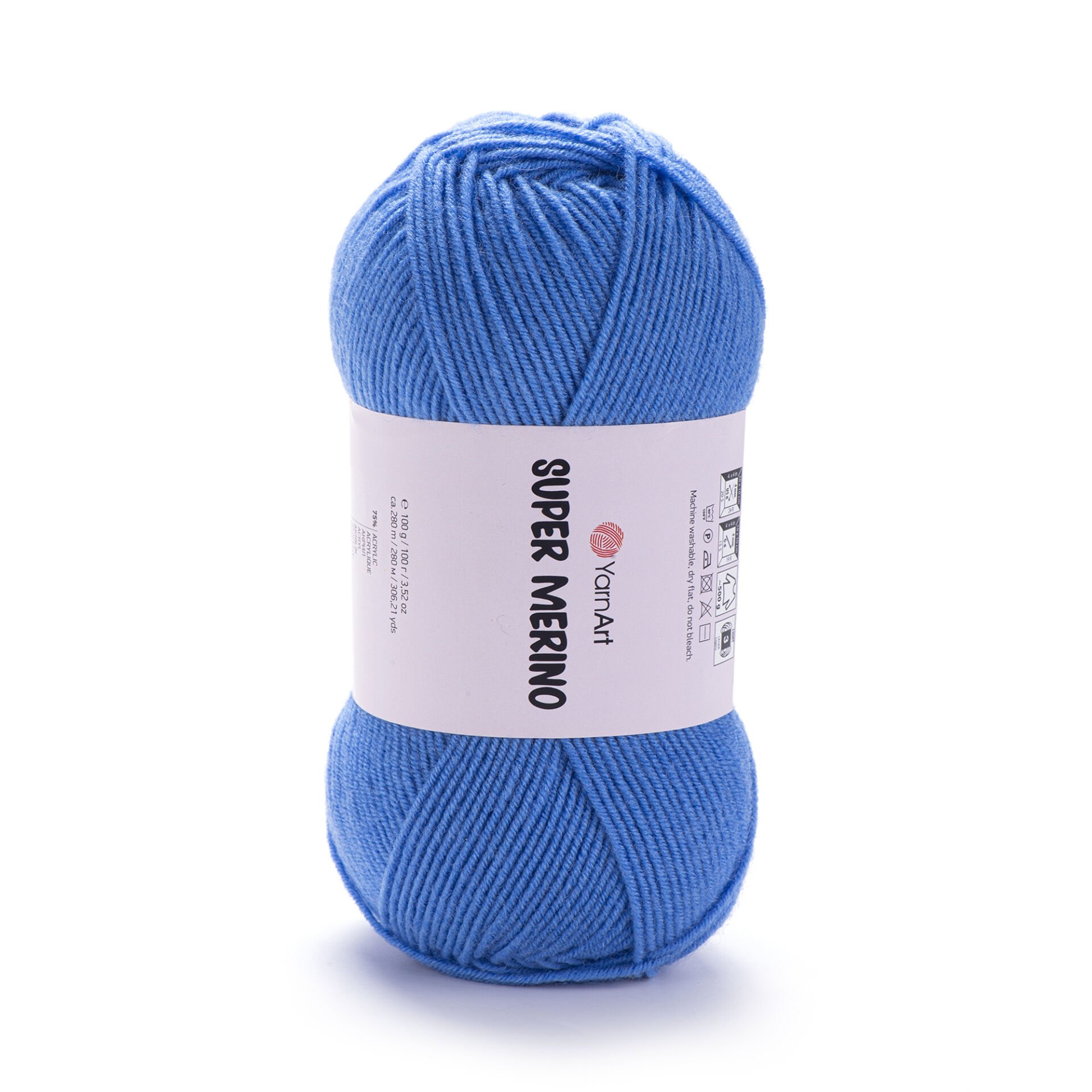 YARNART SUPER MERINO - EL ÖRGÜ İPİ MAVİ - 1256