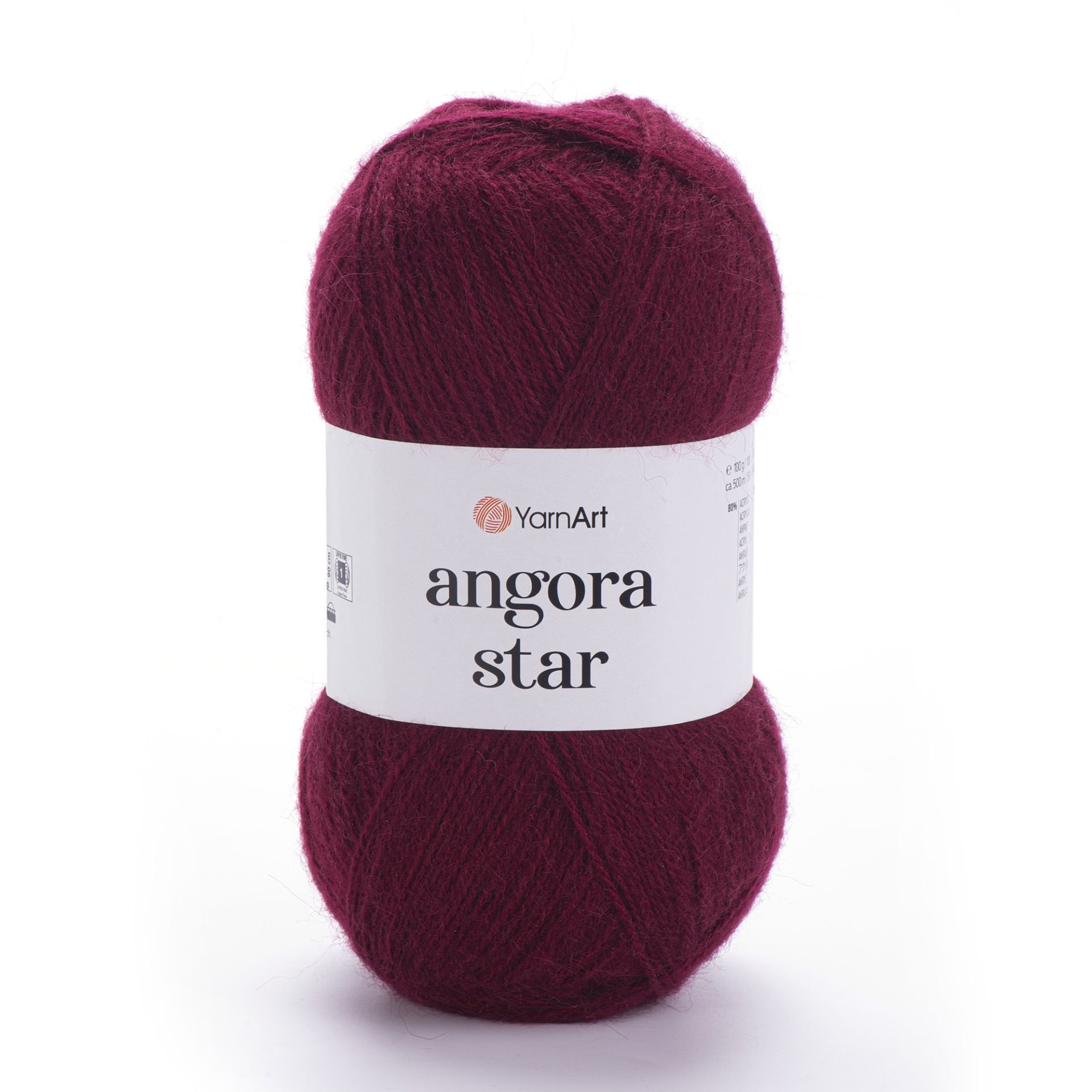 YARNART ANGORA STAR - EL ÖRGÜ İPİ VİŞNE ÇÜRÜĞÜ - 577