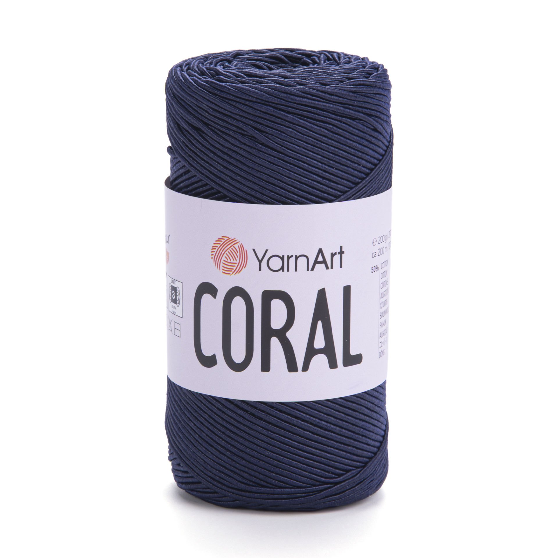 YARNART CORAL - EL ÖRGÜ İPİ LACİVERT - 1910
