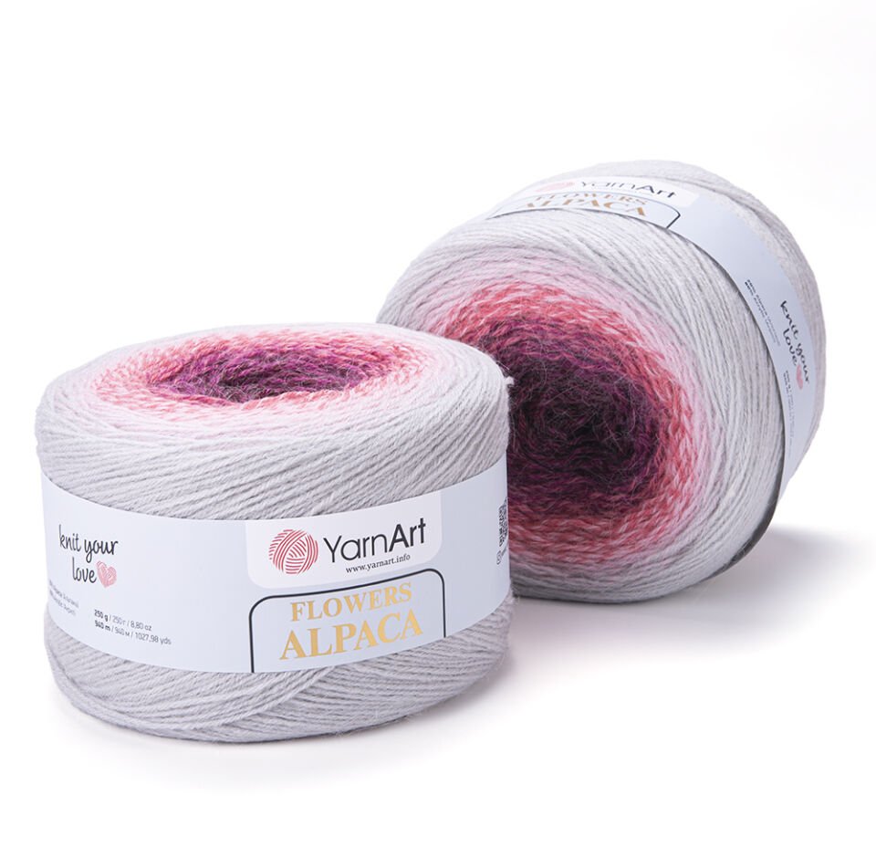 YARNART FLOWERS ALPACA - EBRULİ EL ÖRGÜ İPİ EBRULİ - 408