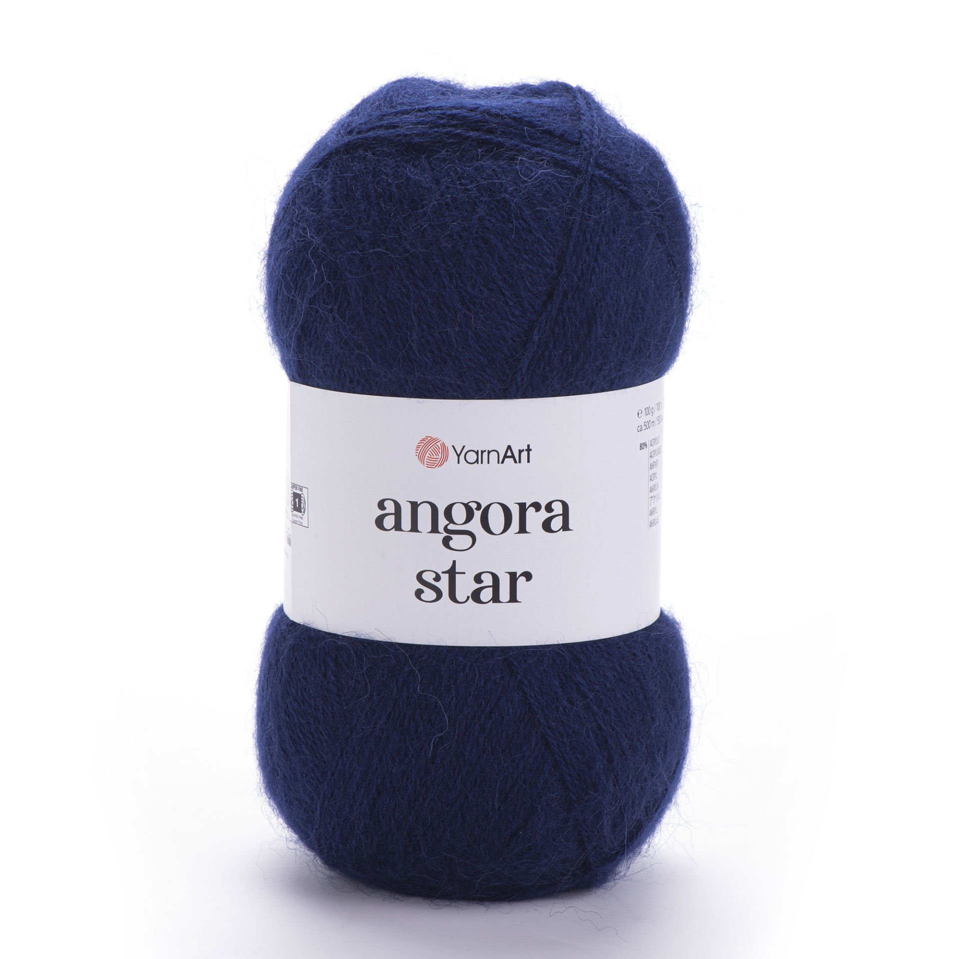 YARNART ANGORA STAR - EL ÖRGÜ İPİ LACİVERT - 583