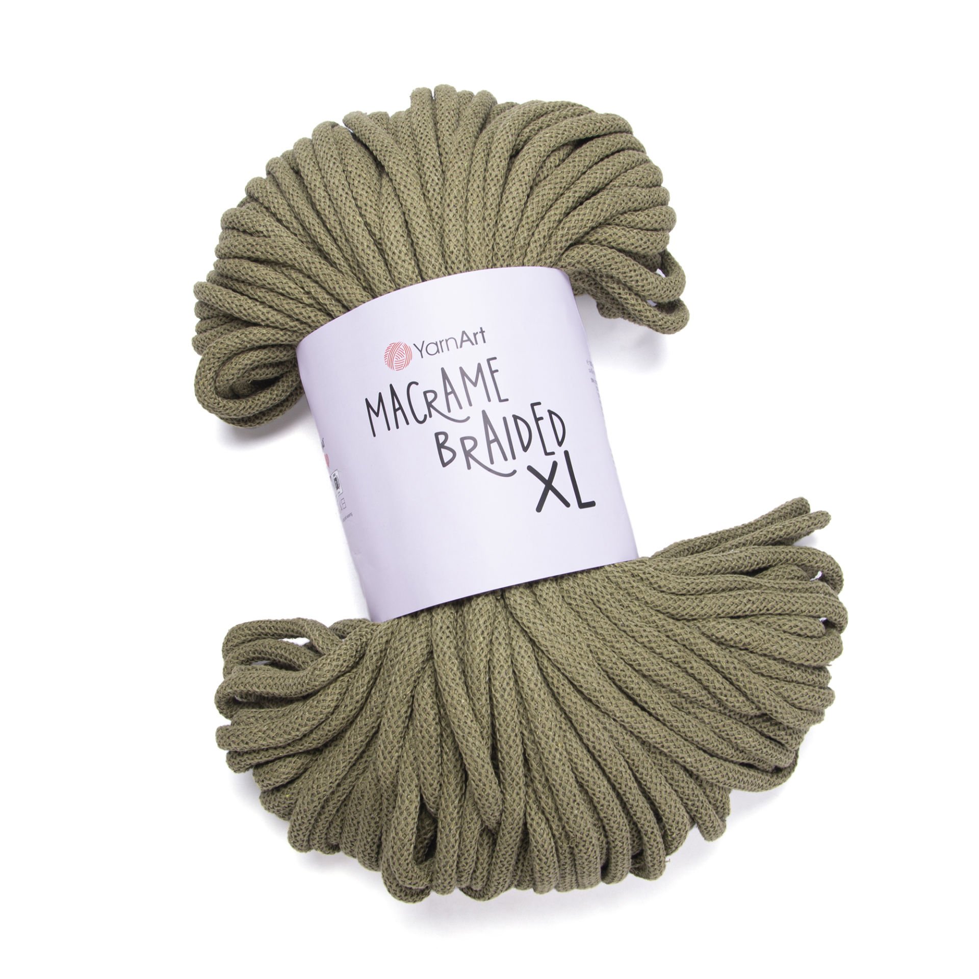 YARNART MACRAME BRAIDED XL - MAKROME İPİ YEŞİL - 793