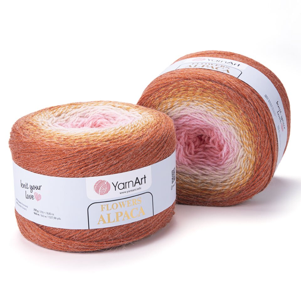 YARNART FLOWERS ALPACA - EBRULİ EL ÖRGÜ İPİ EBRULİ - 414