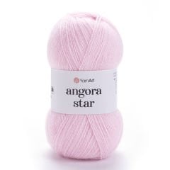 YARNART ANGORA STAR - EL ÖRGÜ İPİ AÇIK PEMBE - 649