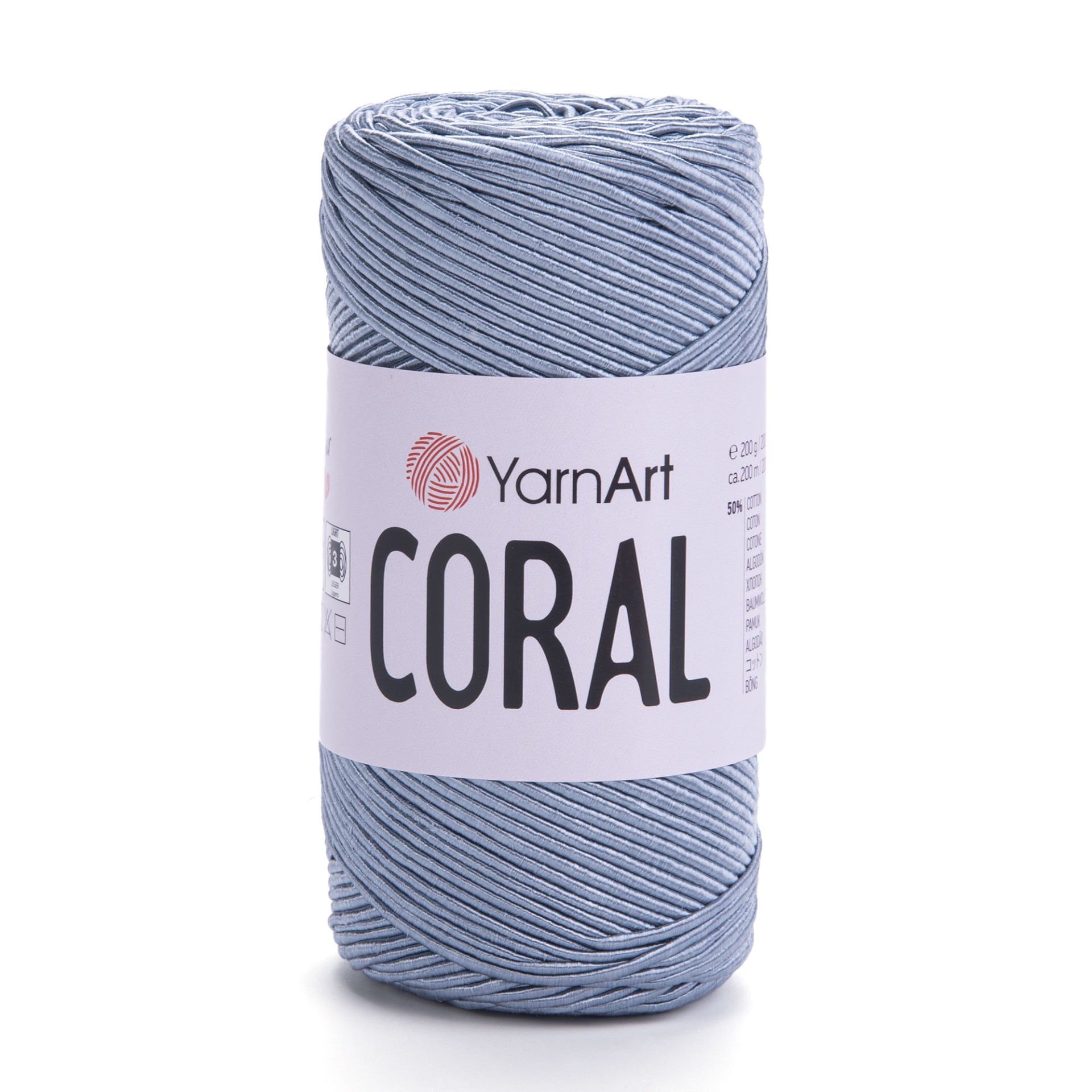 YARNART CORAL - EL ÖRGÜ İPİ MAVİ - 1916
