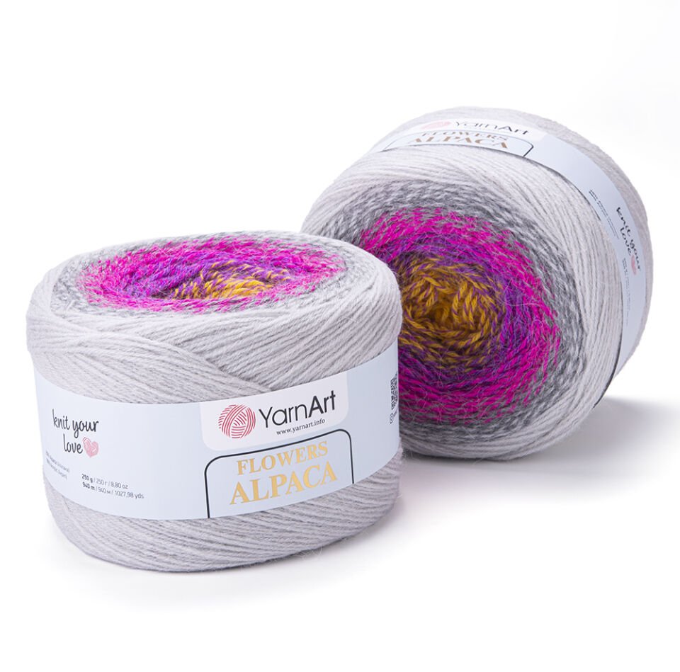 YARNART FLOWERS ALPACA - EBRULİ EL ÖRGÜ İPİ EBRULİ - 415