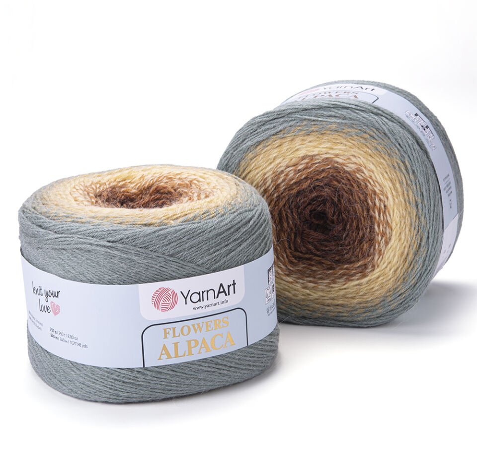 YARNART FLOWERS ALPACA - EBRULİ EL ÖRGÜ İPİ EBRULİ - 416
