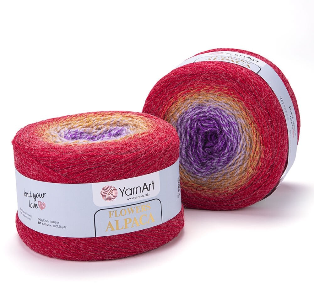 YARNART FLOWERS ALPACA - EBRULİ EL ÖRGÜ İPİ EBRULİ - 419