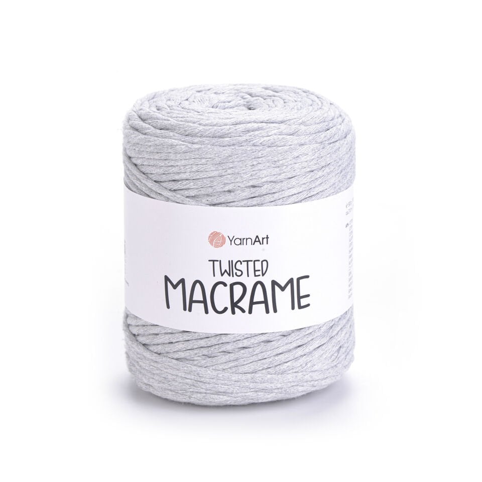 YARNART TWISTED MACRAME - MAKROME EL ÖRGÜ İPİ AÇIK GRİ - 756