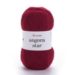 YARNART ANGORA STAR - EL ÖRGÜ İPİ KIRMIZI - 3024