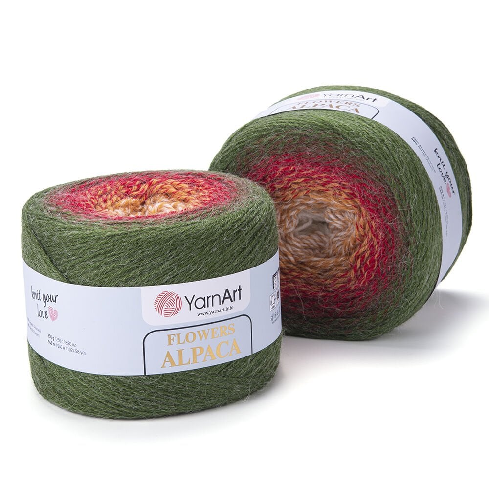 YARNART FLOWERS ALPACA - EBRULİ EL ÖRGÜ İPİ EBRULİ - 420