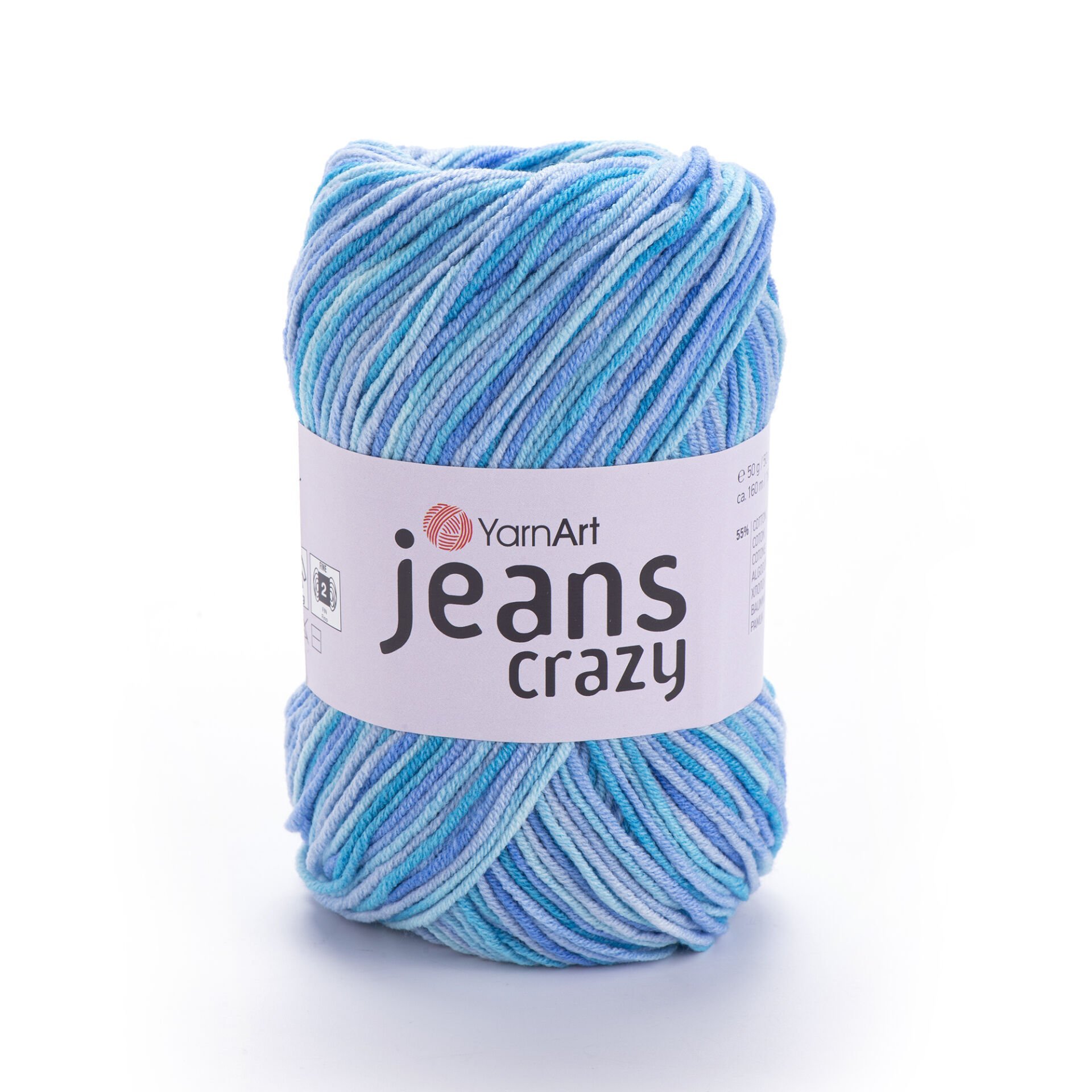 YARNART JEANS CRAZY - EBRULİ EL ÖRGÜ İPİ EBRULİ - 8212