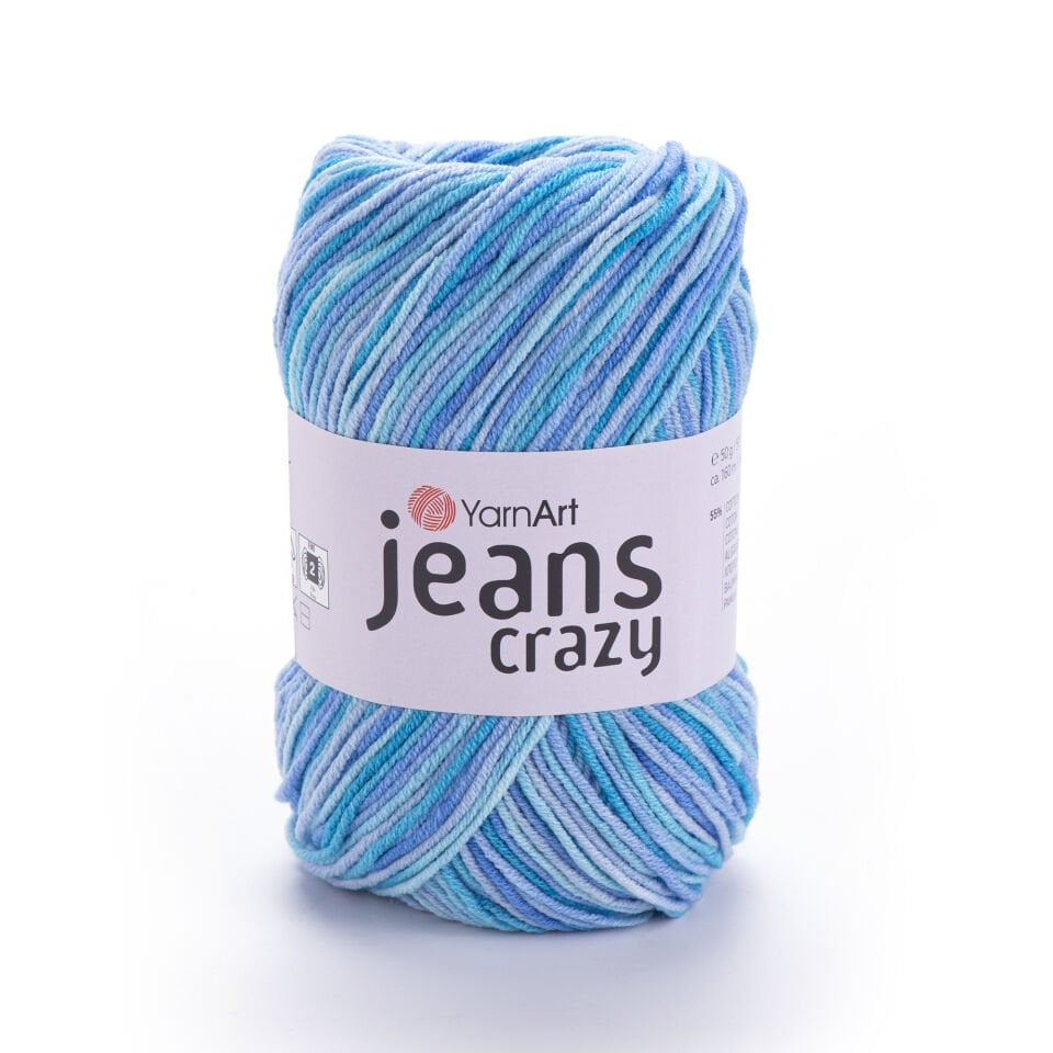 YARNART JEANS CRAZY - EBRULİ EL ÖRGÜ İPİ EBRULİ - 8212