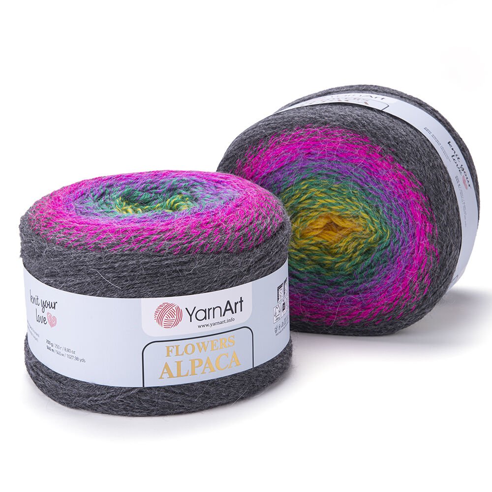 YARNART FLOWERS ALPACA - EBRULİ EL ÖRGÜ İPİ EBRULİ - 423