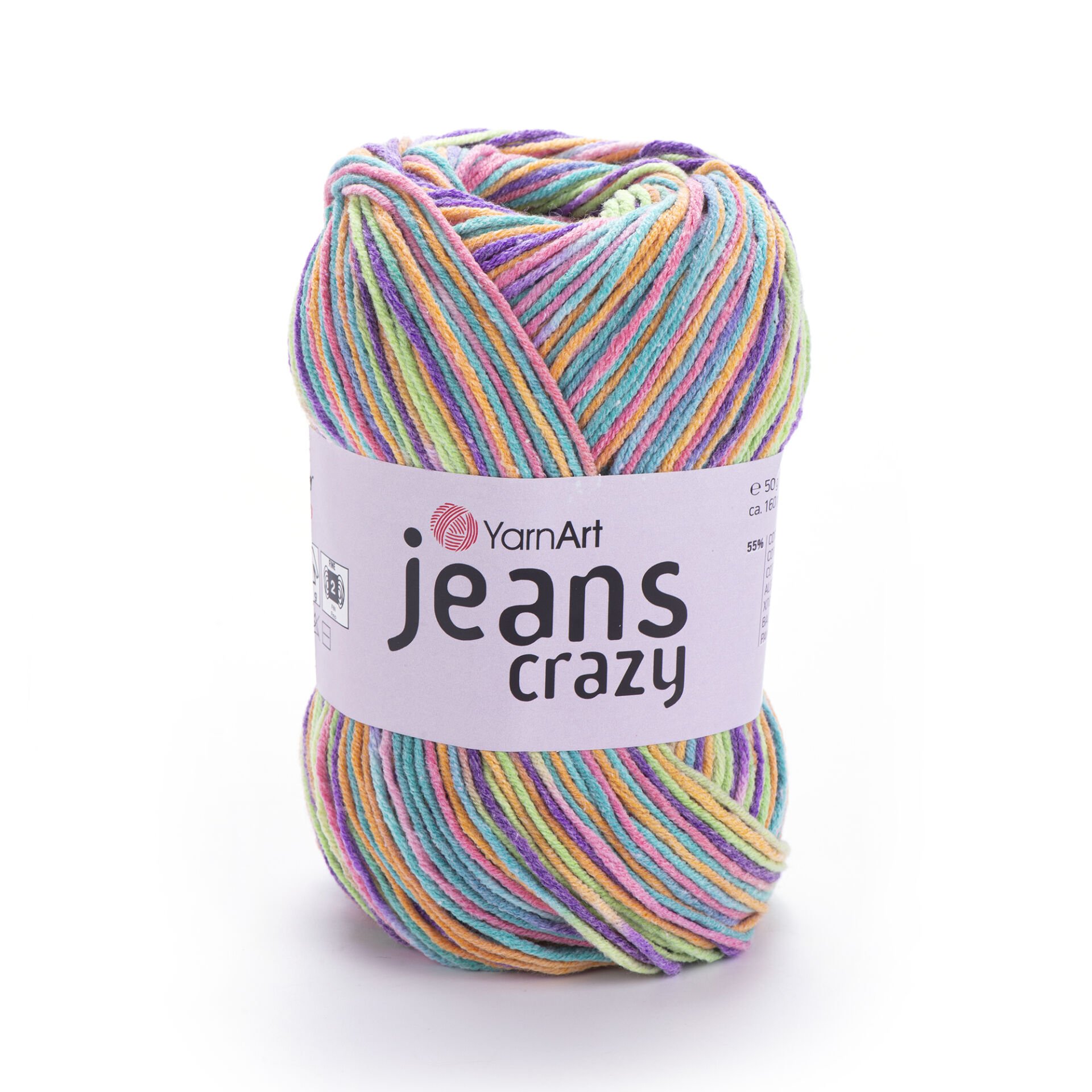 YARNART JEANS CRAZY - EBRULİ EL ÖRGÜ İPİ EBRULİ - 8215