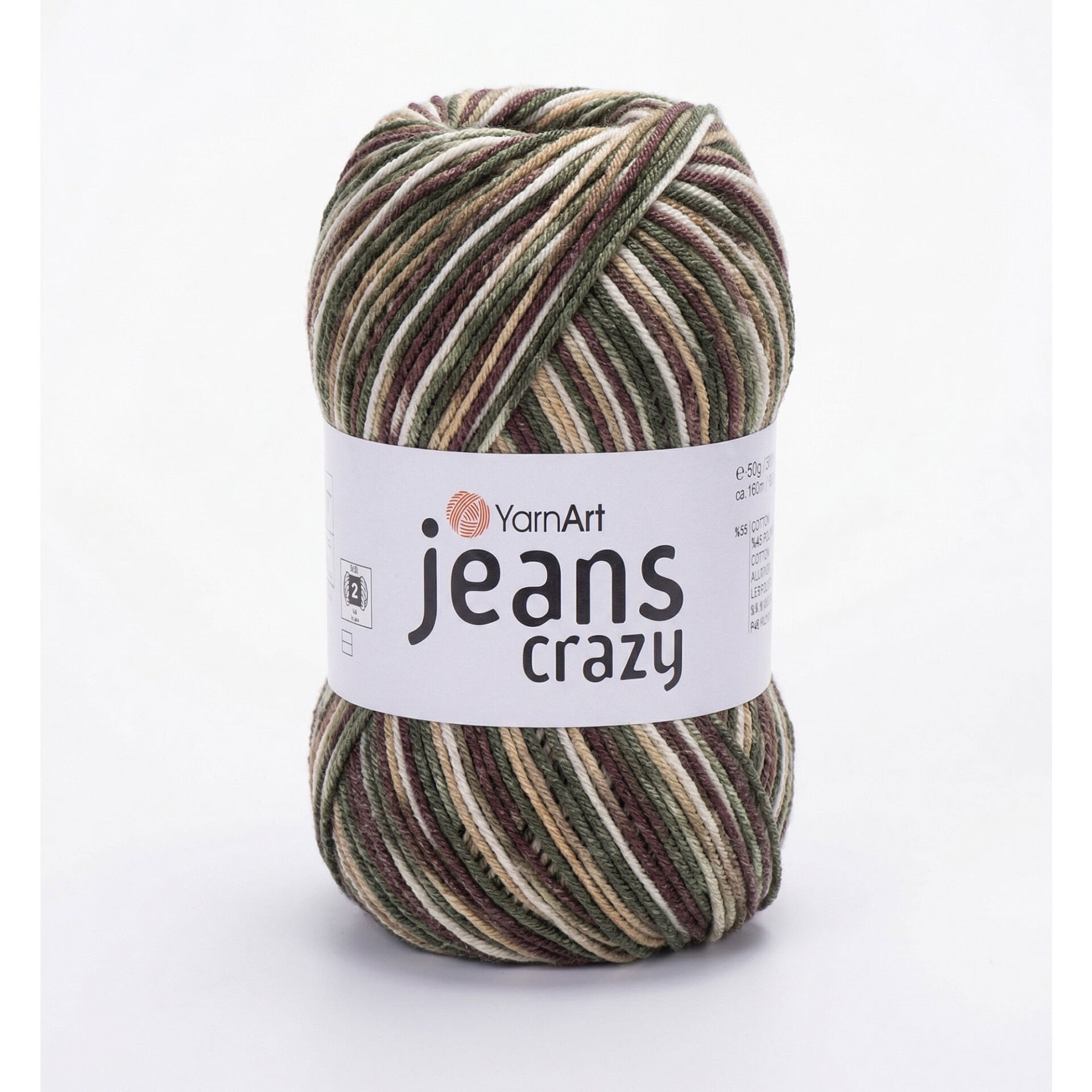 YARNART JEANS CRAZY - EBRULİ EL ÖRGÜ İPİ EBRULİ - 7203