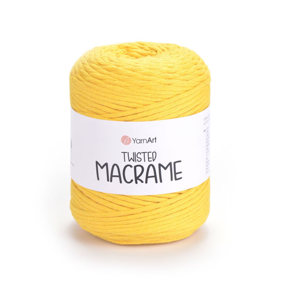 YARNART TWISTED MACRAME - MAKROME EL ÖRGÜ İPİ HARDAL - 764