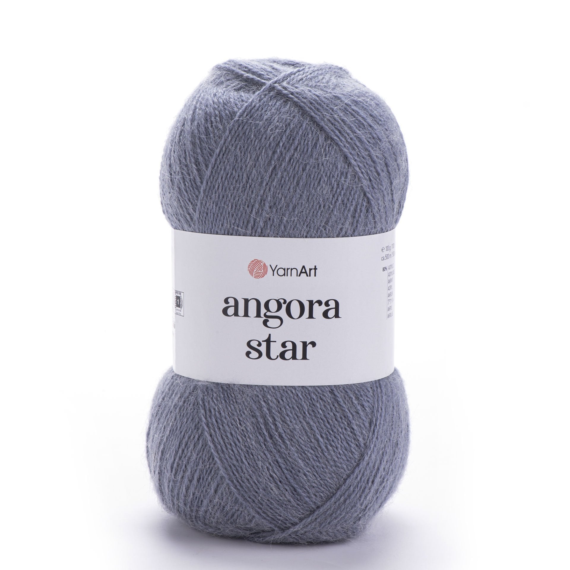 YARNART ANGORA STAR - EL ÖRGÜ İPİ GRİ - 3088