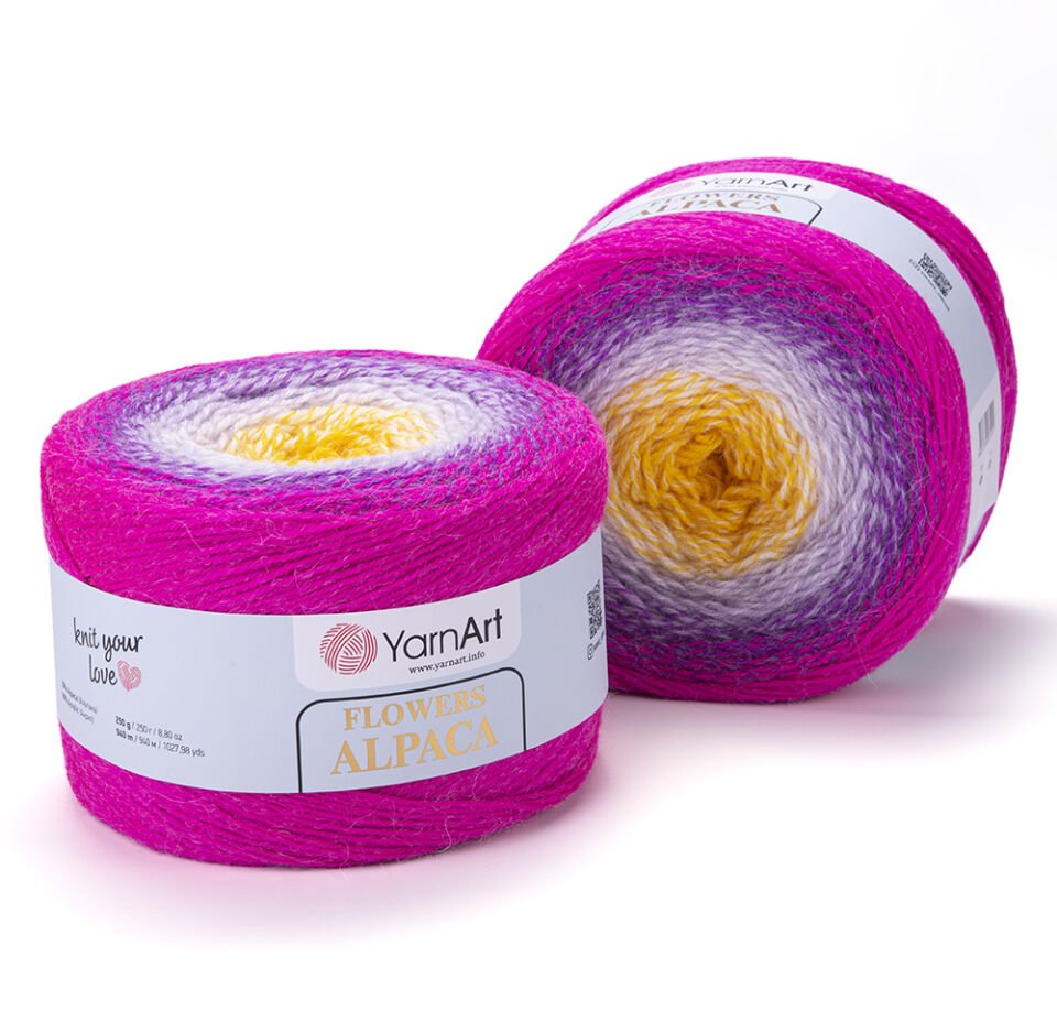 YARNART FLOWERS ALPACA - EBRULİ EL ÖRGÜ İPİ EBRULİ - 426