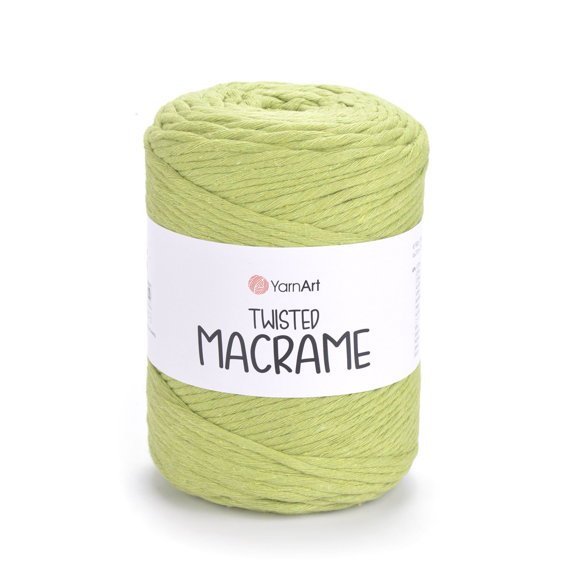 YARNART TWISTED MACRAME - MAKROME EL ÖRGÜ İPİ FISTIK YEŞİLİ - 755