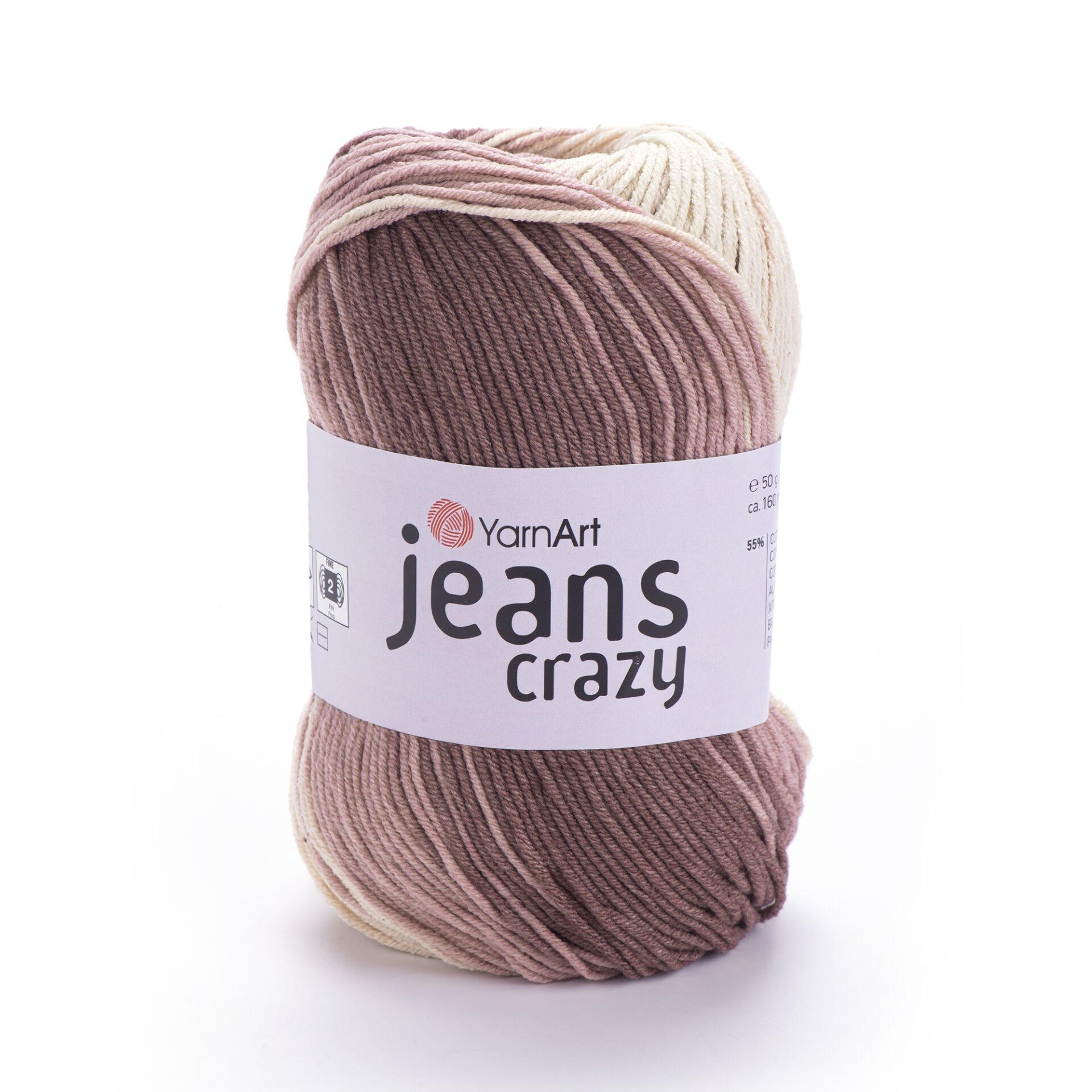 YARNART JEANS CRAZY - EBRULİ EL ÖRGÜ İPİ EBRULİ - 8201