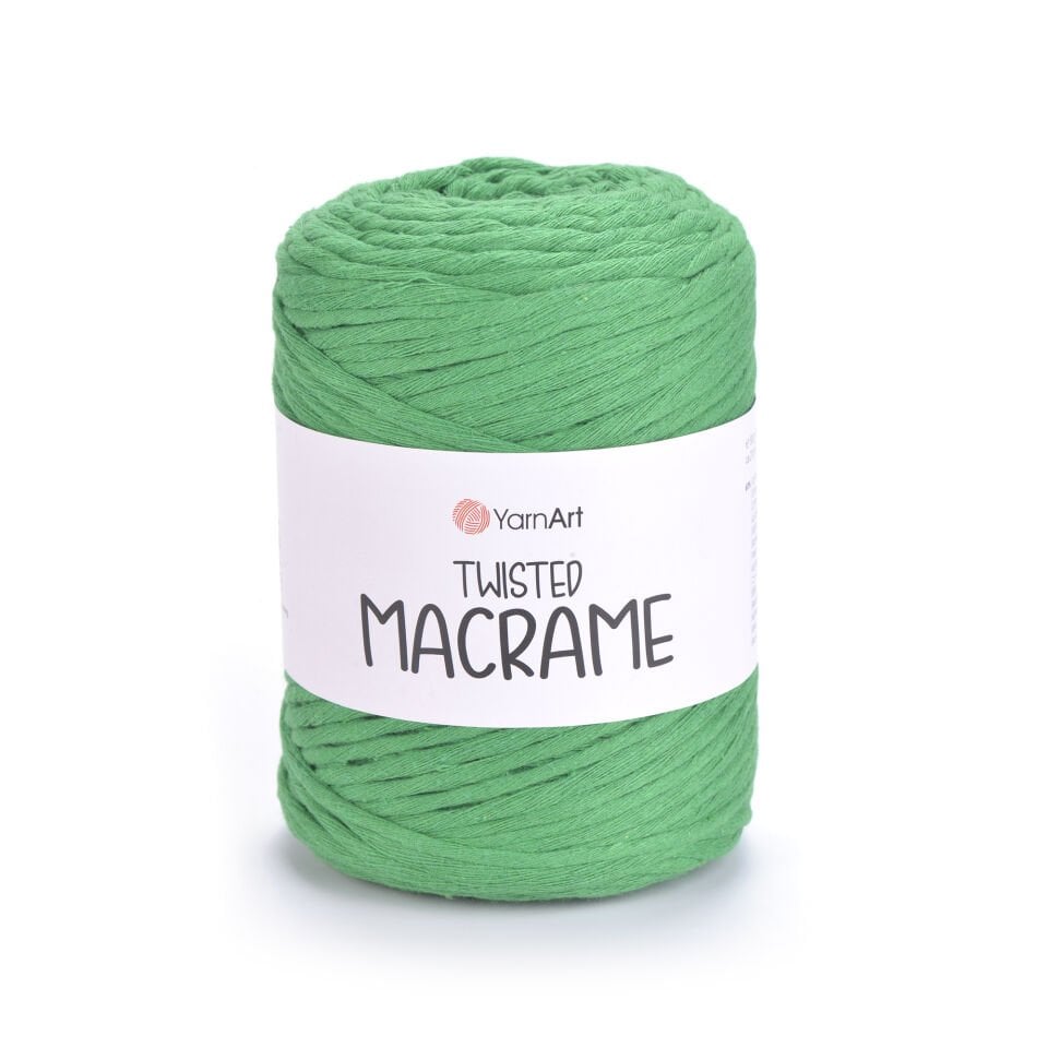 YARNART TWISTED MACRAME - MAKROME EL ÖRGÜ İPİ KOYU YEŞİL - 759