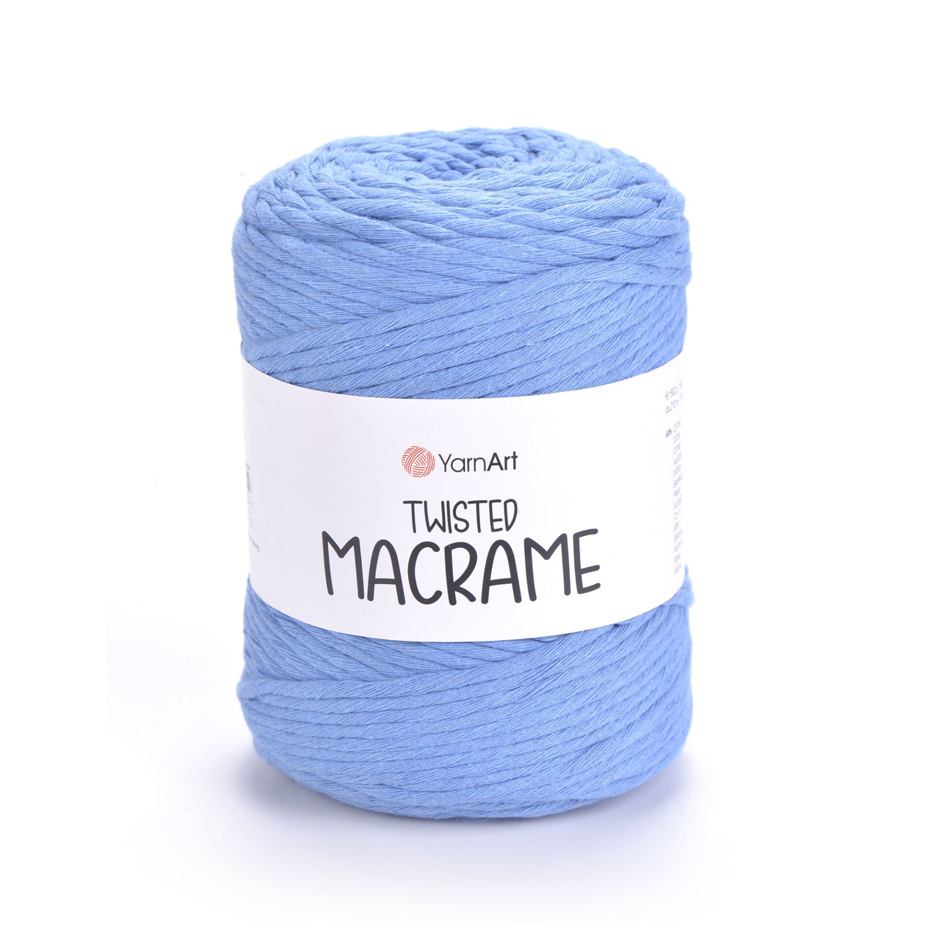 YARNART TWISTED MACRAME - MAKROME EL ÖRGÜ İPİ MAVİ - 786