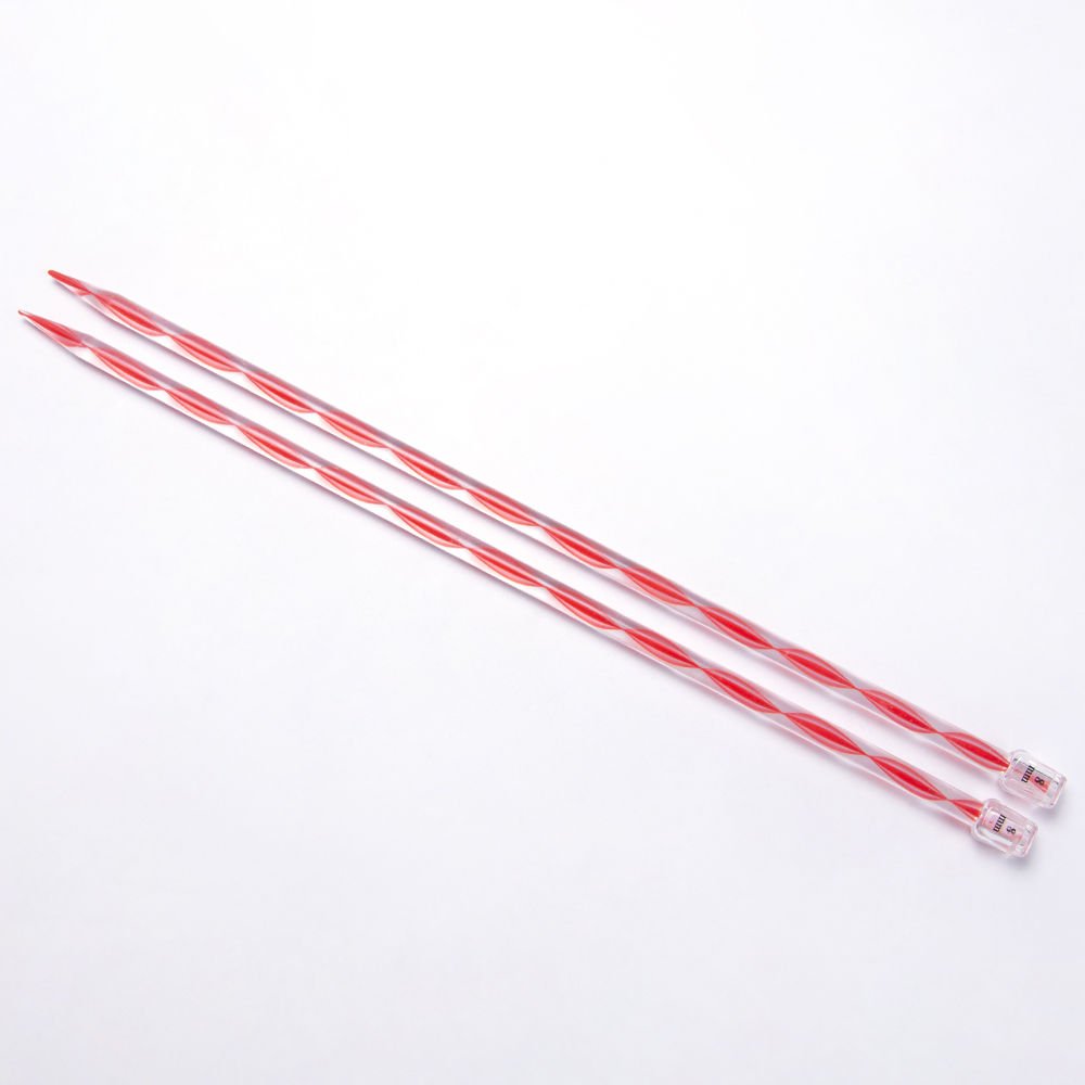 RENKLİ PLASTİK ÖRGÜ ŞİŞİ 35 CM 8 MM