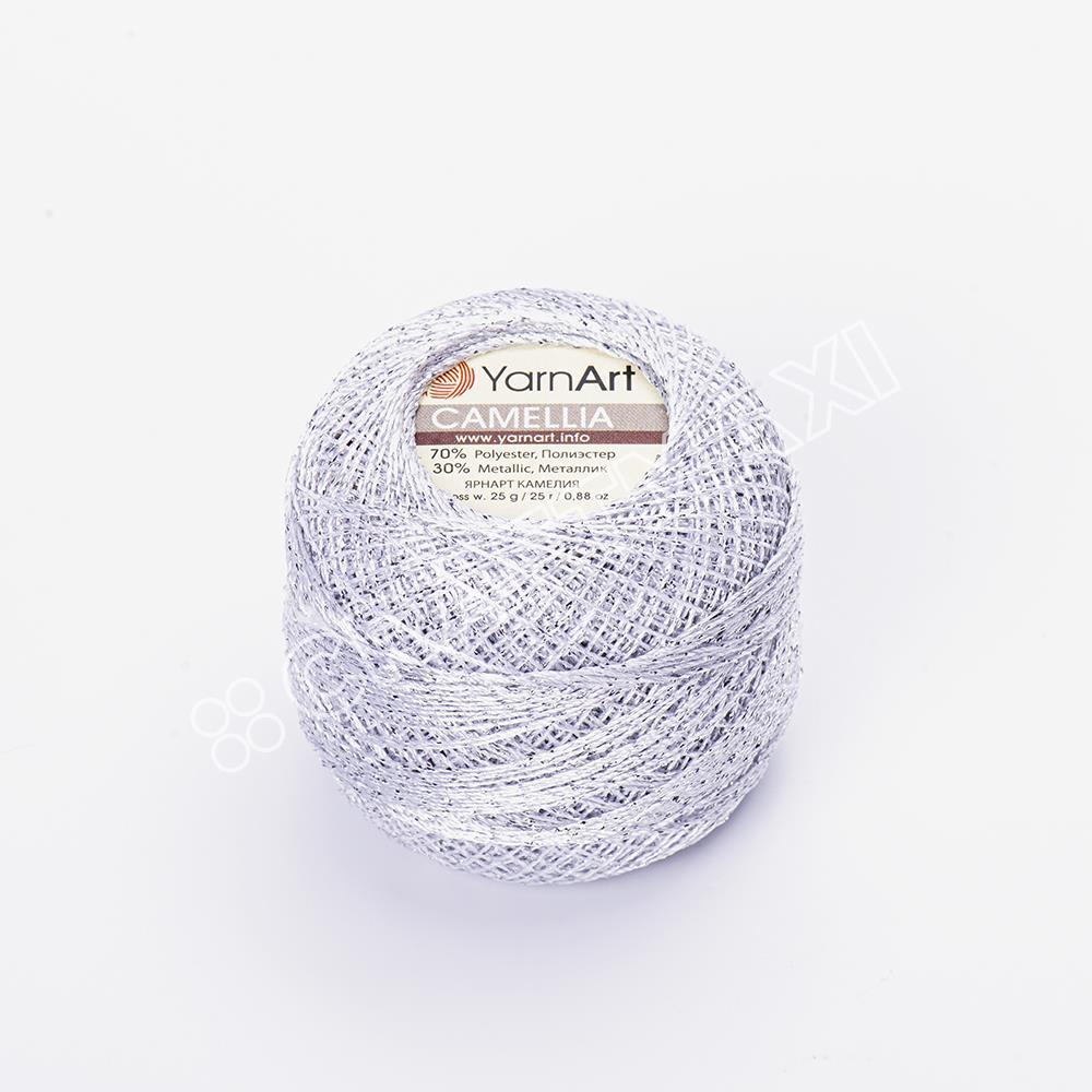 YARNART CAMELLIA - SİMLİ DANTEL İPİ GÜMÜŞ - 411