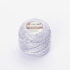 YARNART CAMELLIA - SİMLİ DANTEL İPİ GÜMÜŞ - 411