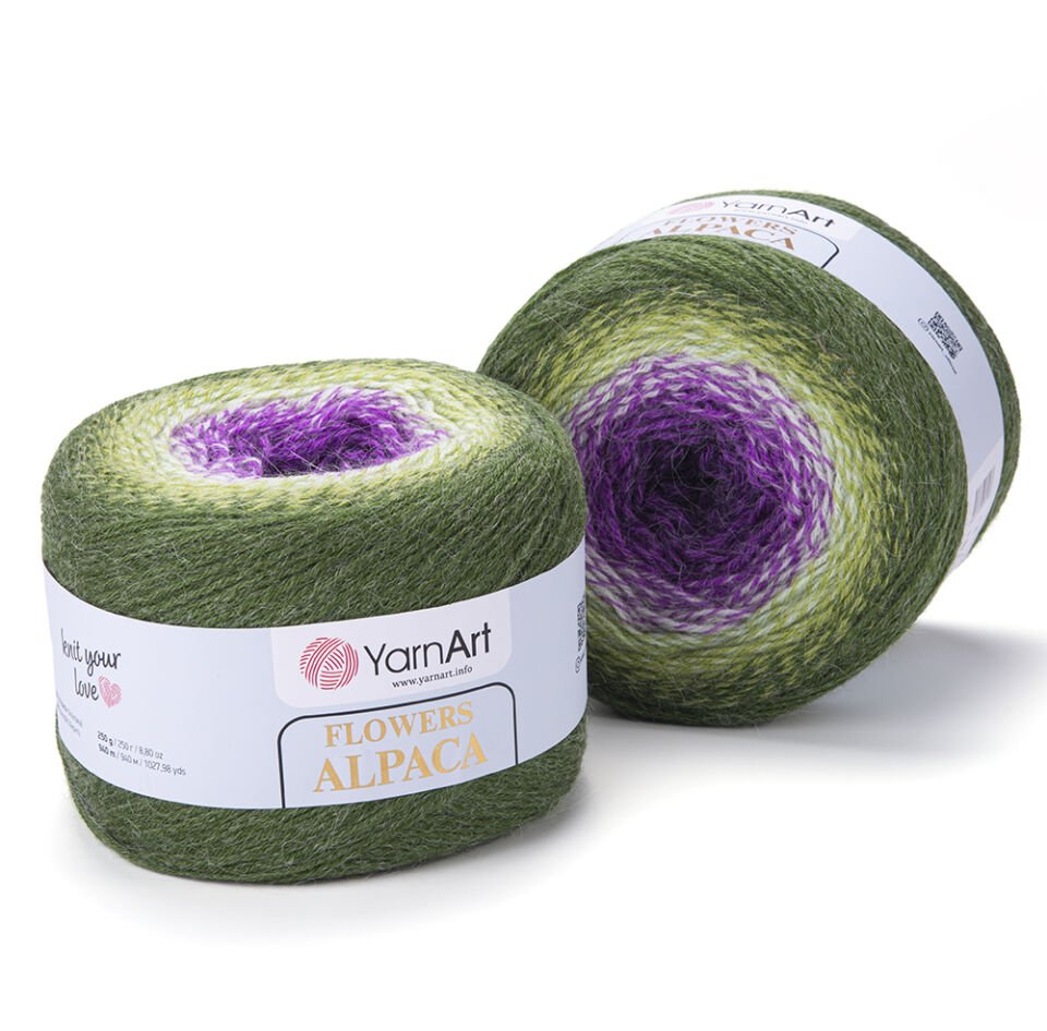 YARNART FLOWERS ALPACA - EBRULİ EL ÖRGÜ İPİ EBRULİ - 435