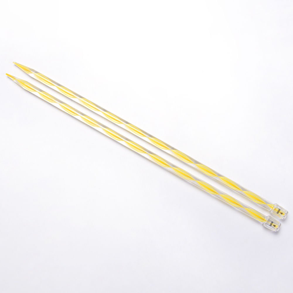 RENKLİ PLASTİK ÖRGÜ ŞİŞİ 35 CM 9 MM